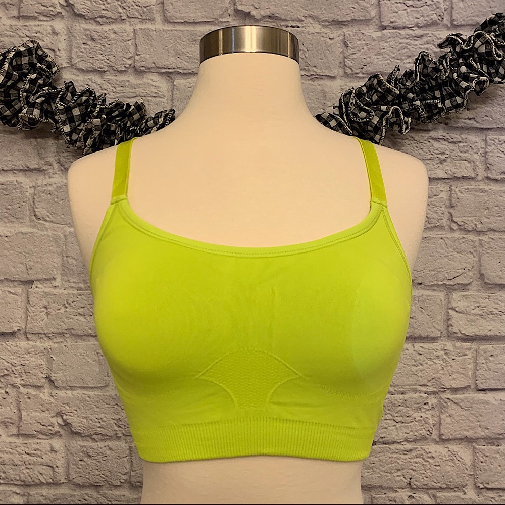 NWT Nikibiki Sports Bra in Chartreuse